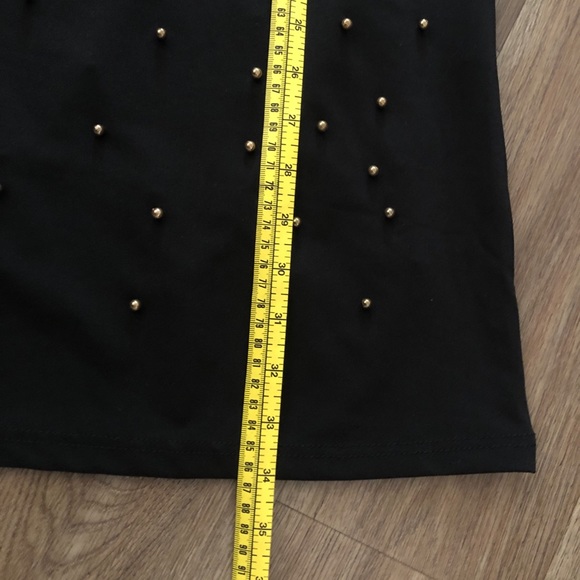 MISSGUIDED Stud Detail Dress. Black - Picture 6 of 6